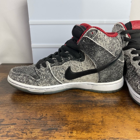 Nike Dunk Premium SB High 2014 Sz 7.5 Men’s Sneakers Shoes Salt Satin 313171-024 - Picture 3 of 12